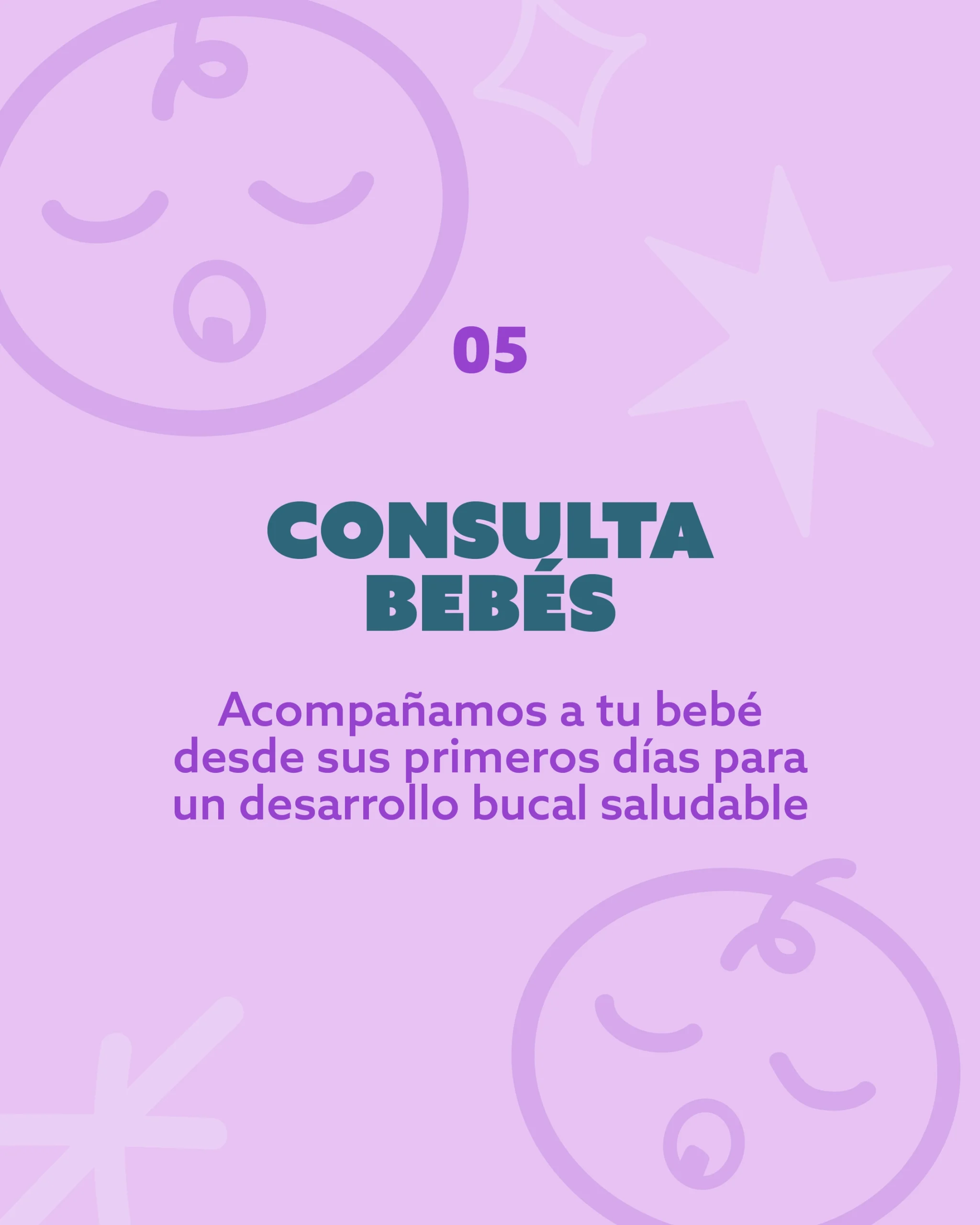 Consulta dental para bebés en Bocamía